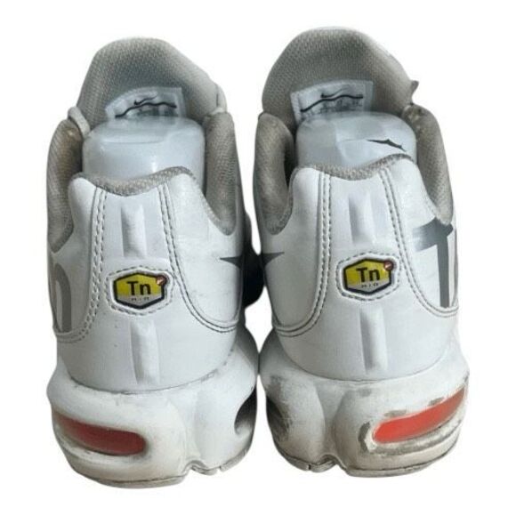 Nike Air Max Plus TN SE Youth Sneakers White Orange Trainers Size 7Y Running - Picture 6 of 13